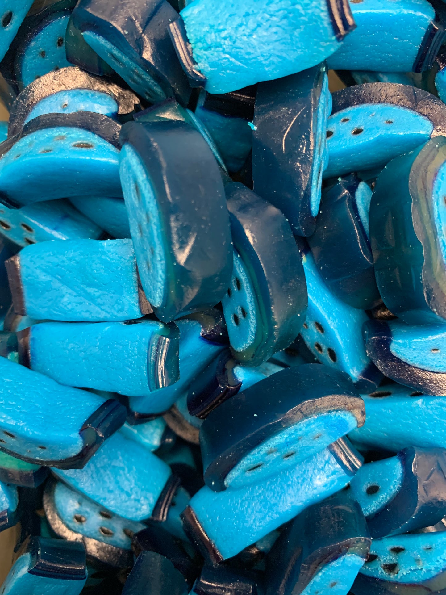 Blue liquorice slices 100g