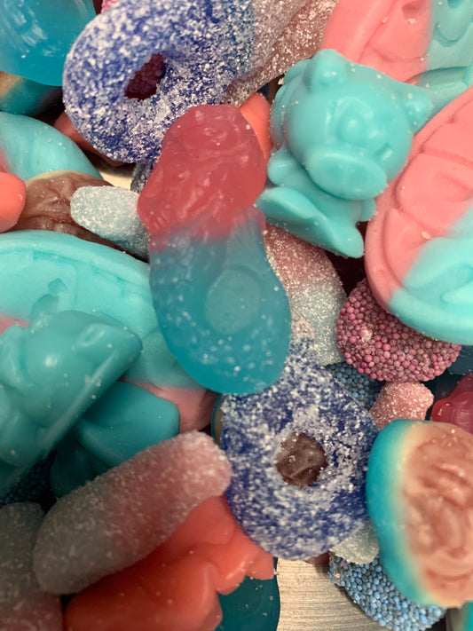 Blue and pink mix 500g